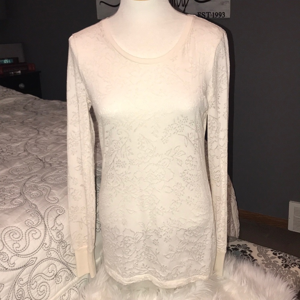Long sleeve Cream Layering Shirt